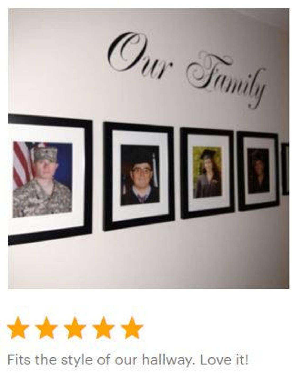 Our Family Wall Decal Vinyl Wall Decor Entryway Decal Etsy