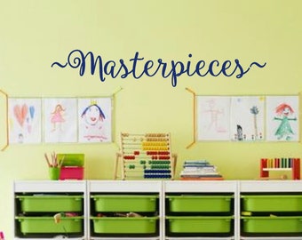 Masterpieces Wall Decal - Kids playroom wall decals - Masterpieces Wall art -  Childrens Playroom Wall Decals - Masterpieces -