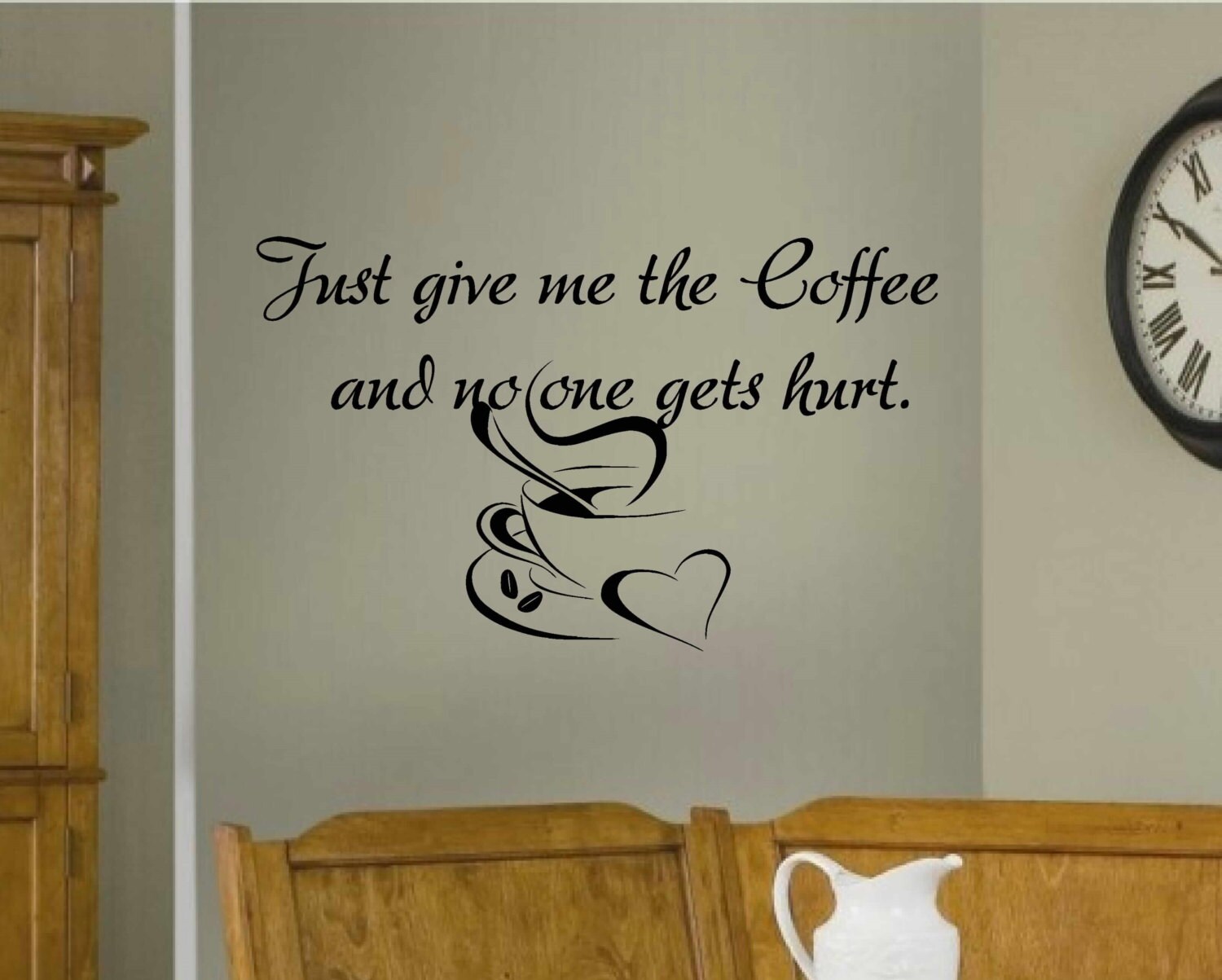 Kitchen wall decal wall vinyls decals art coffee wall Etsy
