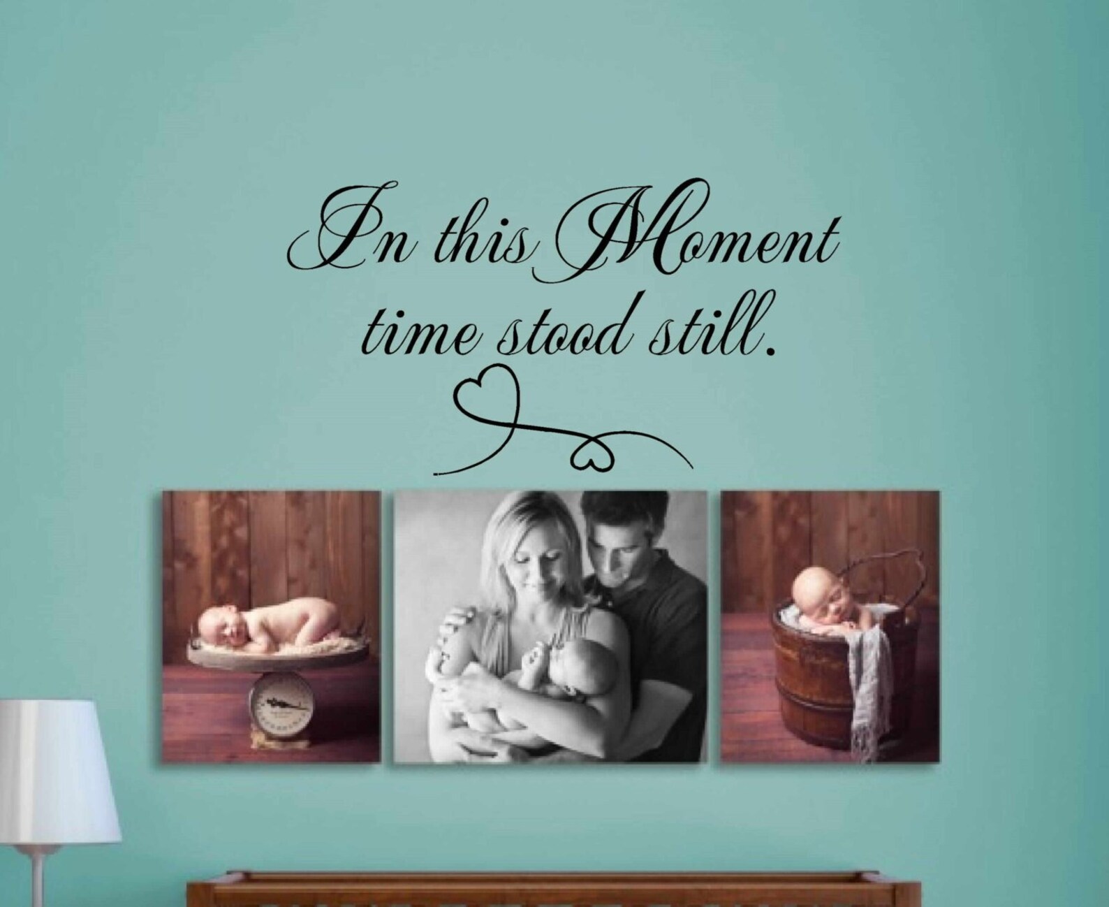 In This Moment Time Stood Still. Wall Decal Wall Art Wall Etsy
