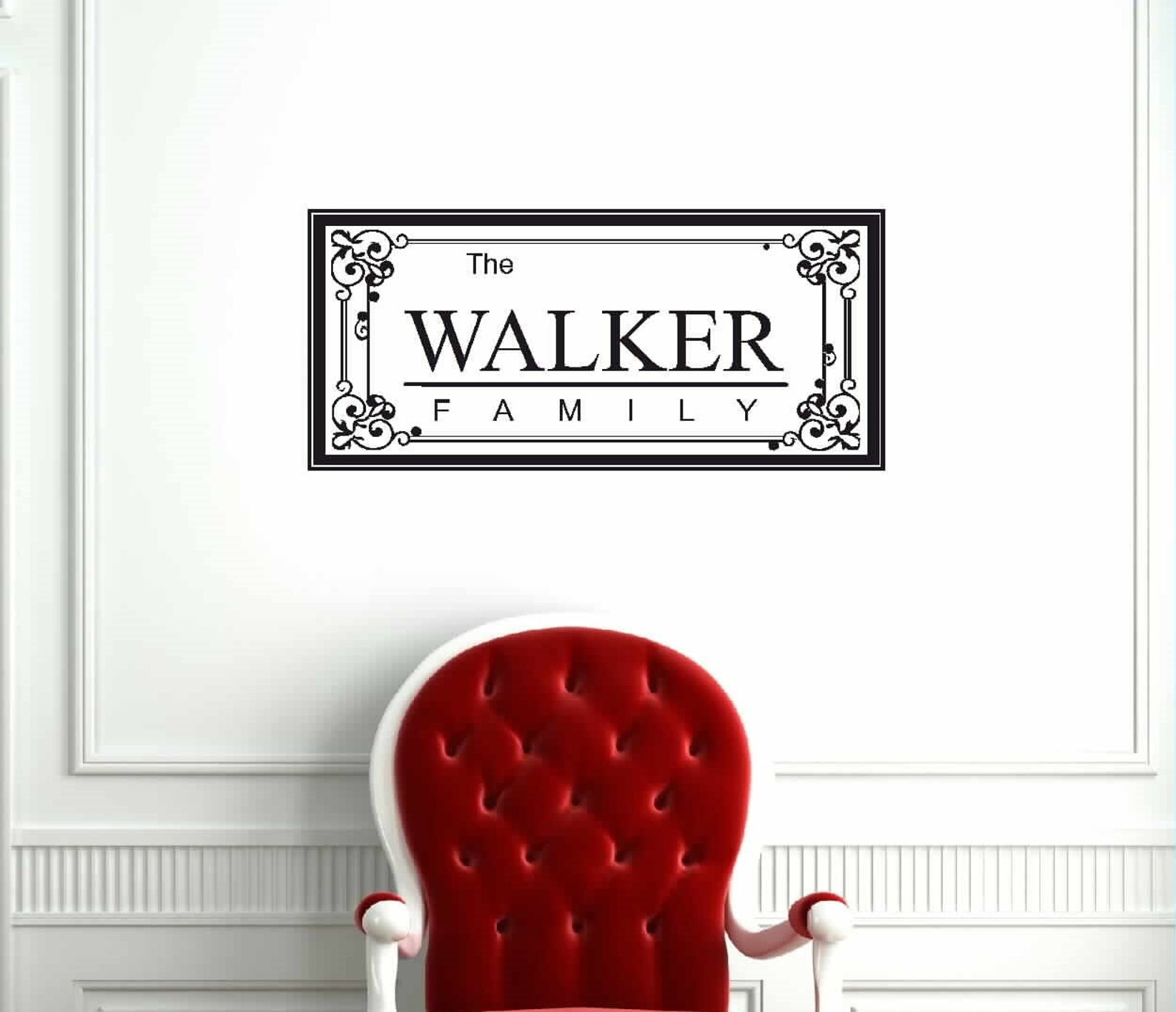 Personalized Wall Decal Family Wall Decal Entryway Wall Etsy