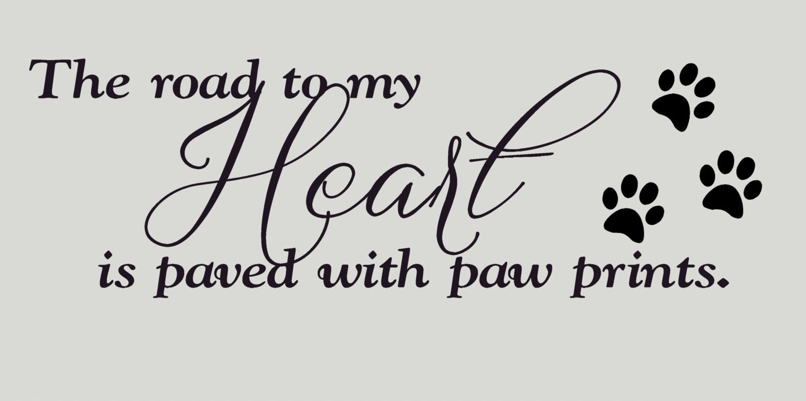 Dog Wall Decal Wall Art Wall Vinyl Decals Art the Road Etsy