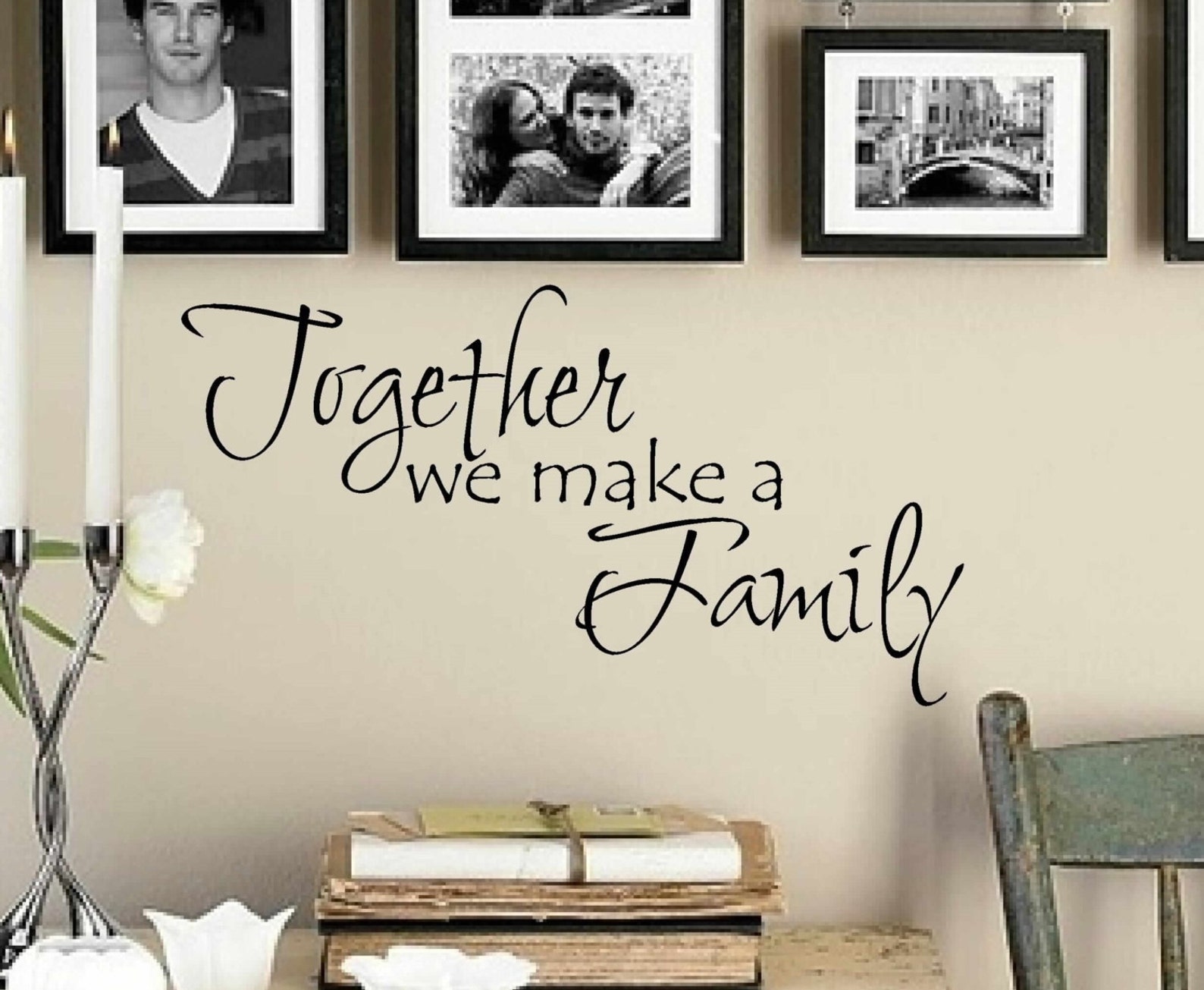 Together We Make a Family Wall Decor Wall Decal Wall Art - Etsy