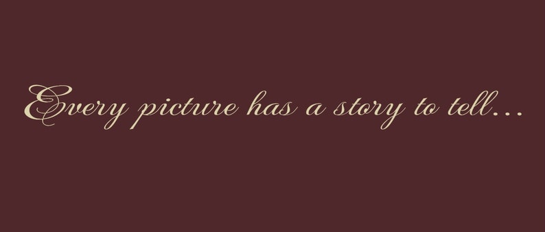 wall vinyls decals art decal sticker family decal wall decal wall decor Every picture has a story to tell.. vinyl wall decal