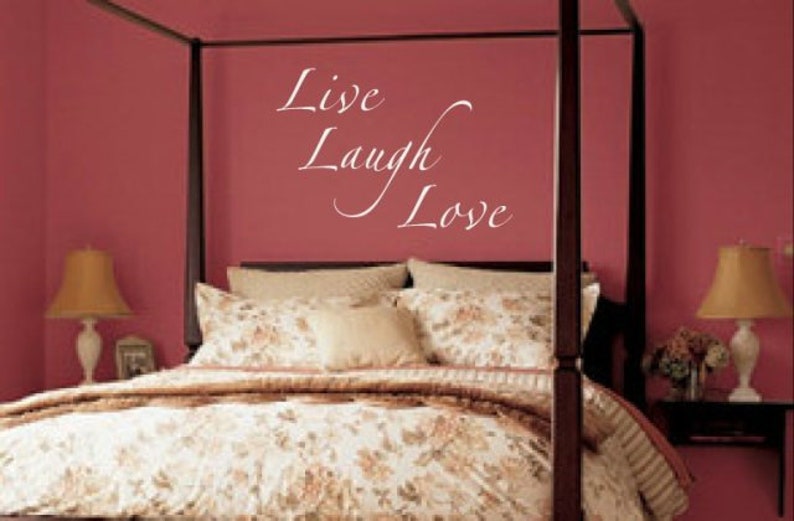 LIVE LAUGH LOVE Wall Decal Bedroom Wall Decal Bedroom Etsy