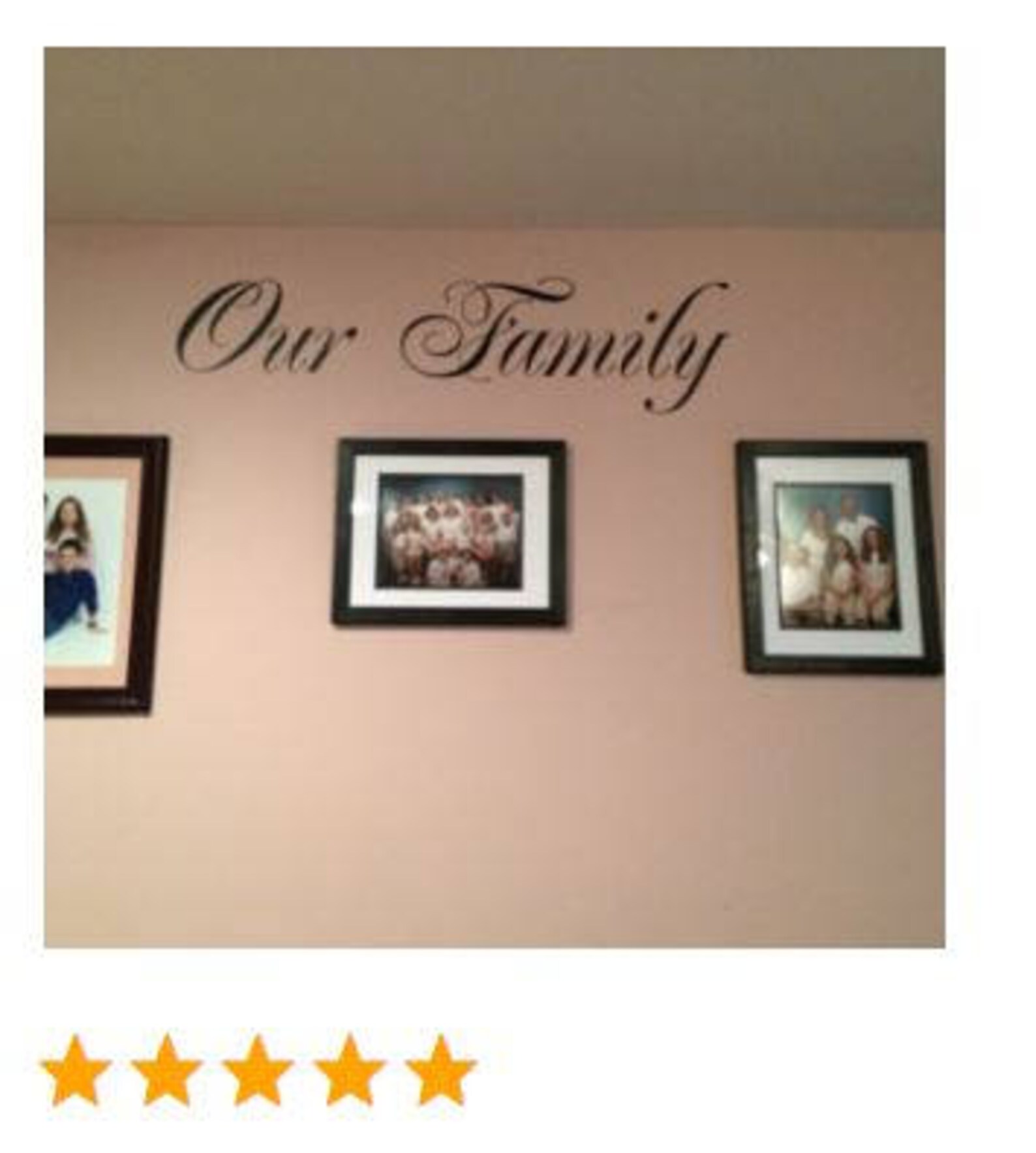 Our Family Wall Decal Vinyl Wall Decor Entryway Decal Etsy