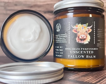 Whipped Tallow Balm Grass-Fed Beef - Selections : Manuka Honey/Ms. Laundy/Lavender/Unscented