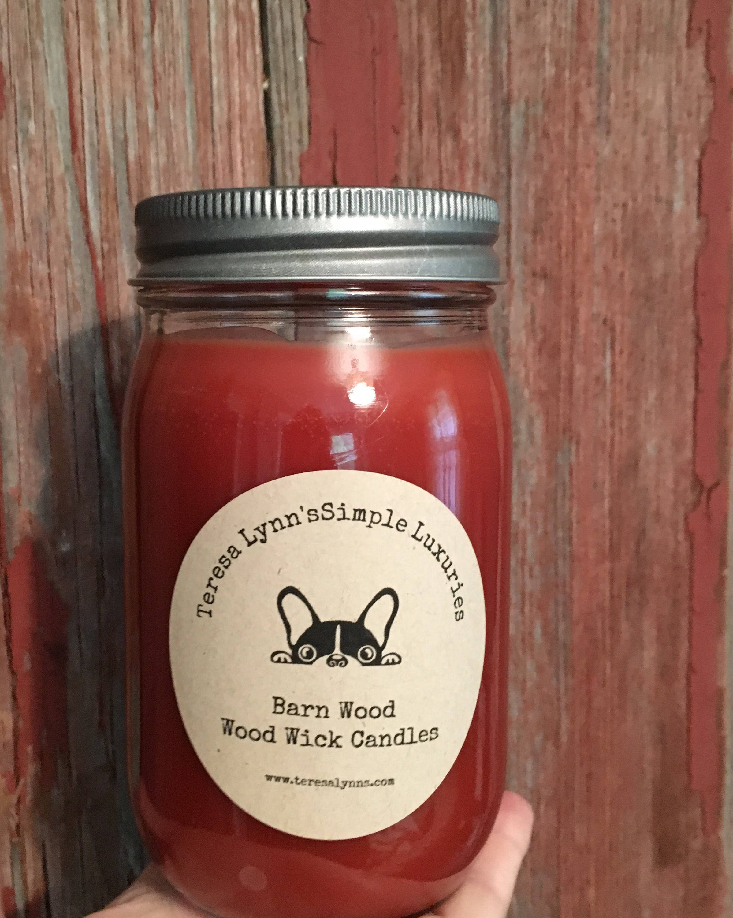 Barn wood scented candle Cedar scent candle oak scent candle Leather scent handmade
