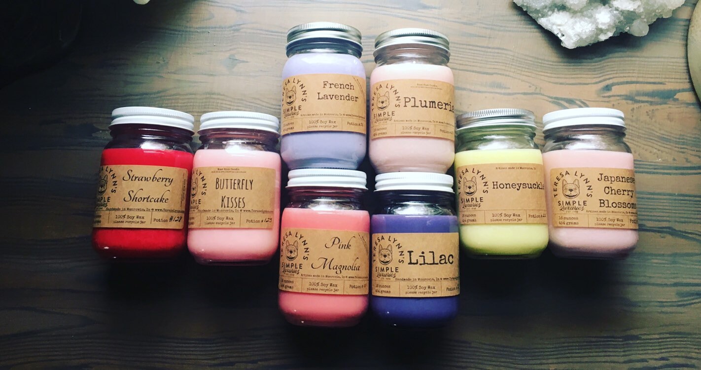 Strawberry Shortcake, soy candle, , Phthalate free, zinc free, natural