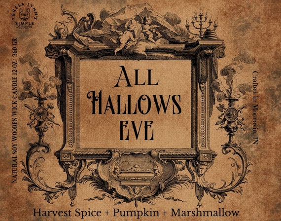 All Hallows Eve Pumpkin Spice & Toasted Marshmallow Wooden Wick Candle