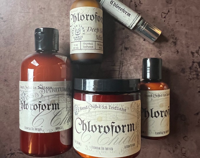 Featured listing image: CHLOROFORM®  (Not Really) - Fragranced Body Care - Of course it really doesn’t contain CHLOROFORM, Its just the name!