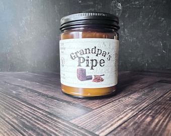 candle black cherry tobacco Black Cherry Tobacco Scented Soy Candle, Wooden Wick