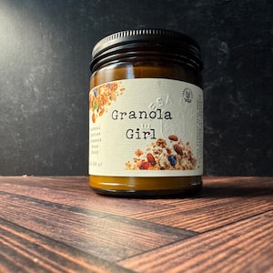 Granola Girl Candle- Oatmeal, Honey, Pecan Wooden Wick CoCoSoy Candle image 7