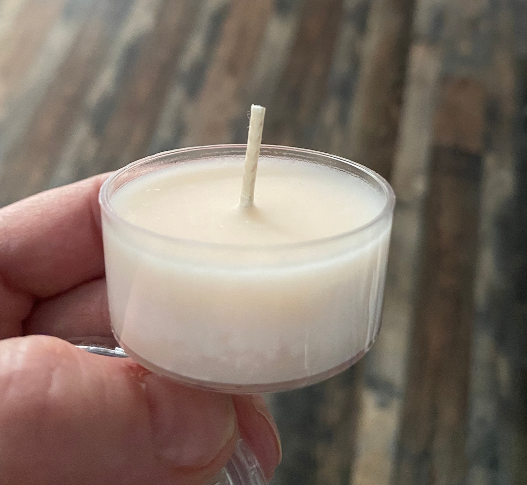 Sample candle, Tea Light Sample with cotton wick Österreich