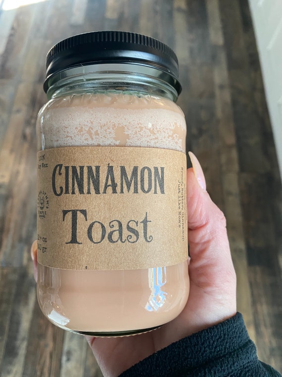 Cinnamon Sugar Toast, Soy Wax Wooden Wick Candle 