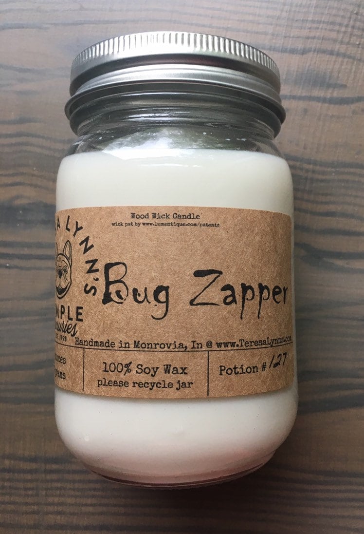 Citronella, Bug Zapper candle, Mosquito repellent, pure soy, essential