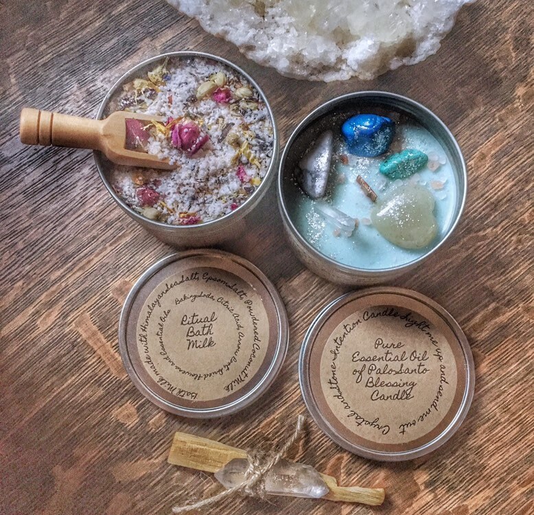 Ritual Bath, Relaxation, milk bath, candle, free shipping