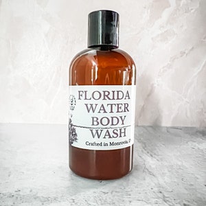 Florida Water Body Wash, small batch crafted, ritual cleansing, essential oil, fragrance, protection, bad vibe cleanser, shower soap