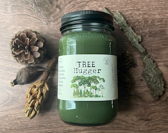 Tree Hugger, Wooden Wick, Soy Wax Candle