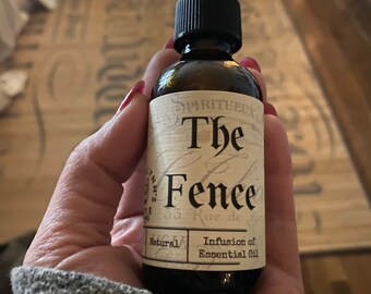 The Fence, protection spray, cleansing, Moon water, handmade, witch, altar  protection spell, ritual, ceremony, peace, Redwood, saffron