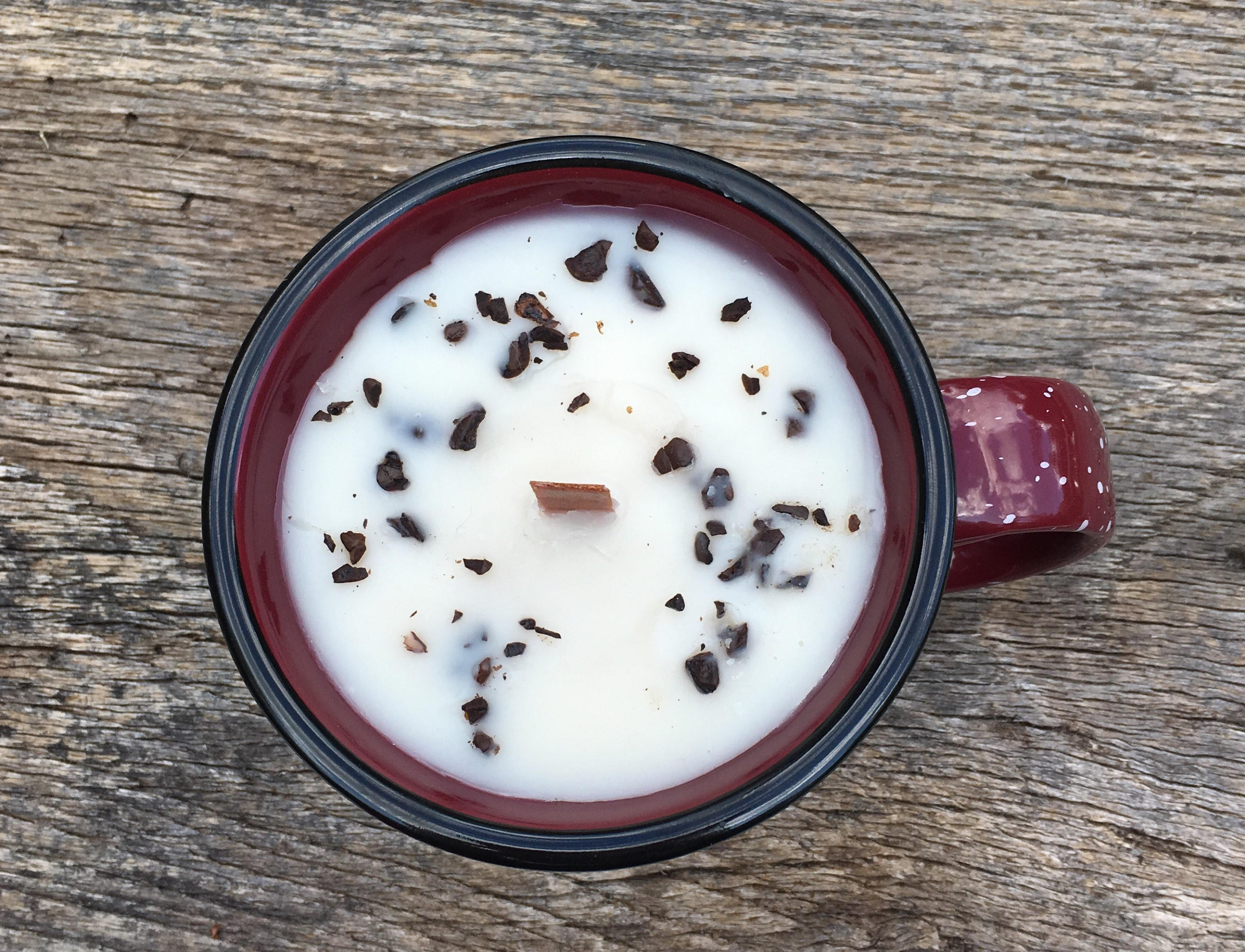 Wood wick | coffee bean candle | mug candle | vintage feel candle