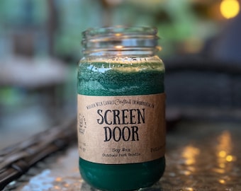 Screen Door Nights -Citronella Spice Wooden Wick Candle