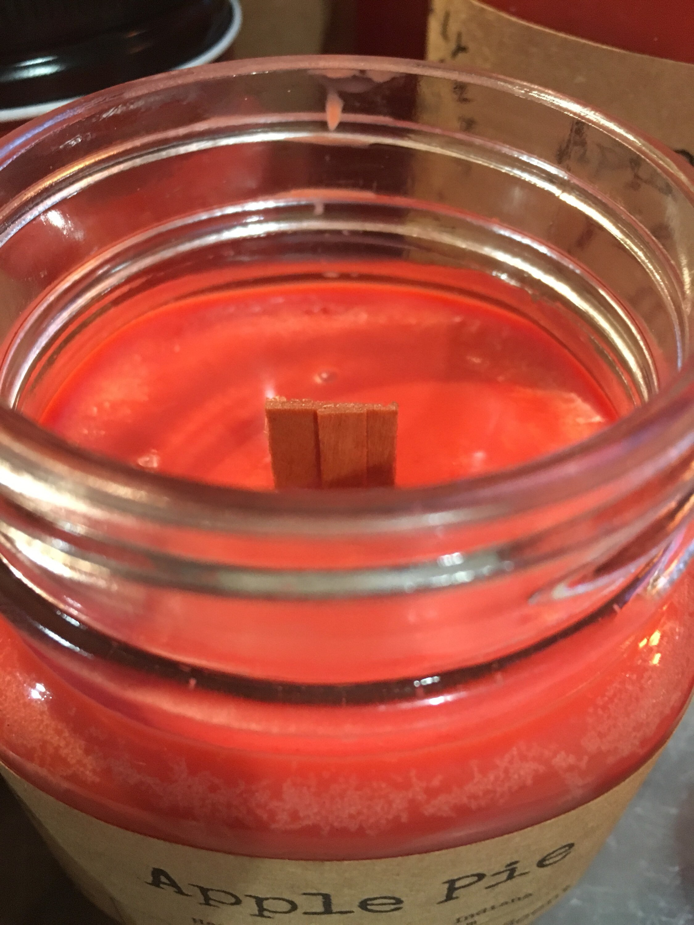 Fireball Soy candle wooden wick Fireball scented Handmade