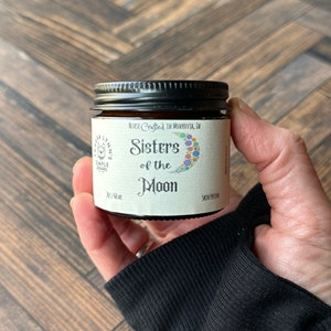 Sisters of the Moon, lotion, skin lotion, hemp, Patchouli, exotic resin, clove, Shea butter, skin care, dry skin, magnesium oil, skin Cream 2 oz