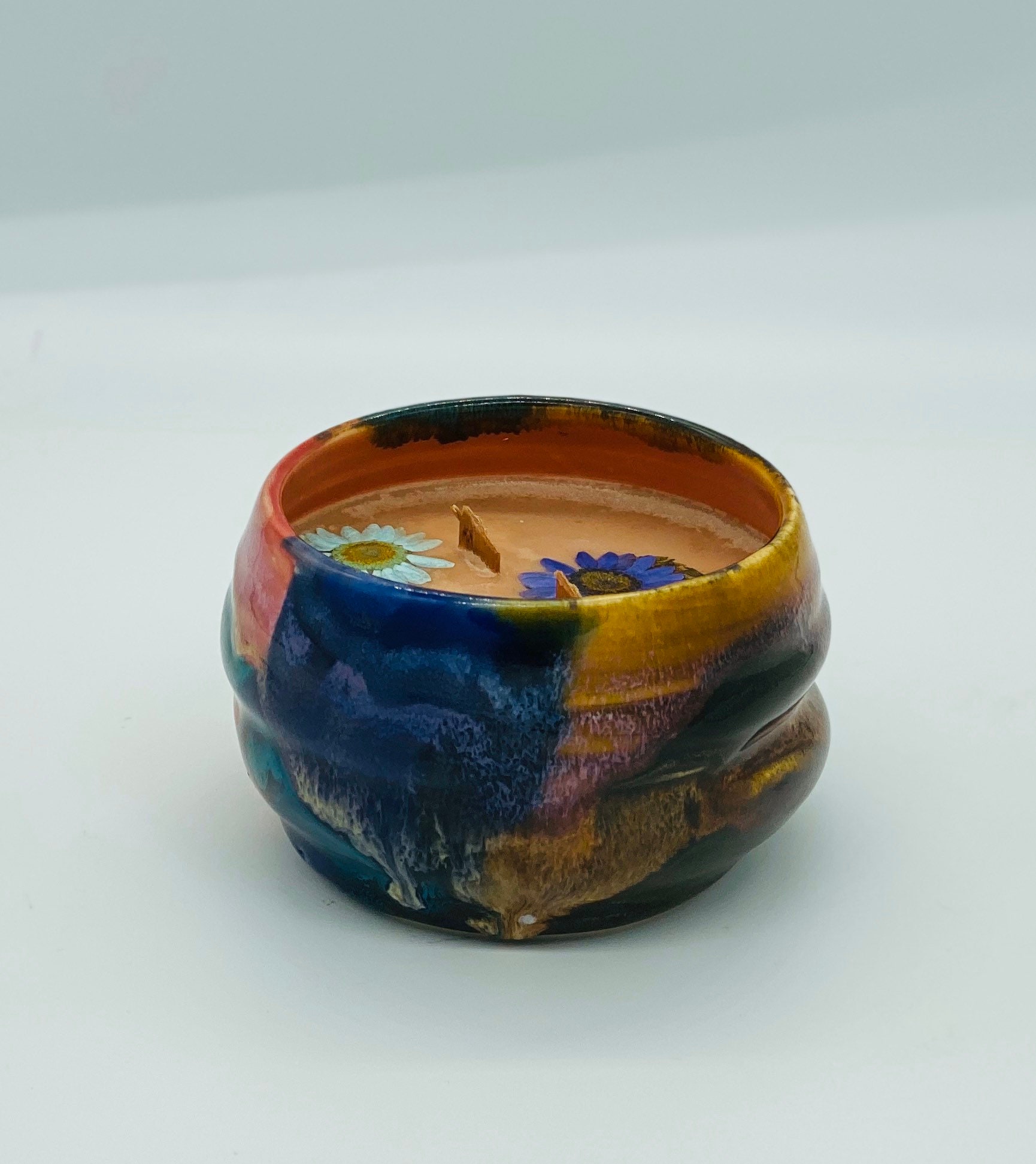 Sublime Pottery, vessel candle, Fall, , soy wax, handmade, one of a