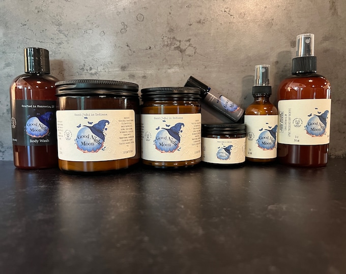 Featured listing image: Good Night Moon Self-Care Basics: Lotion, Spray, Body Wash, Rollerball - Your Ticket to Relaxation