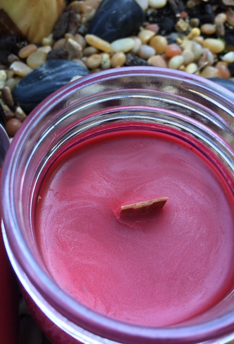 Dragon's Blood candle handmade candle soy candle mason jar