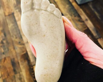 Foot Fetish, exfoliating soap, pumice soap, cooling foot soap, peppermint, tea tree, lavender, anti-microbial, foot care, menthol,