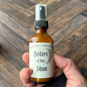 Sisters of the Moon, lotion, skin lotion, hemp, Patchouli, exotic resin, clove, Shea butter, skin care, dry skin, magnesium oil, skin Cream Spray 2 oz