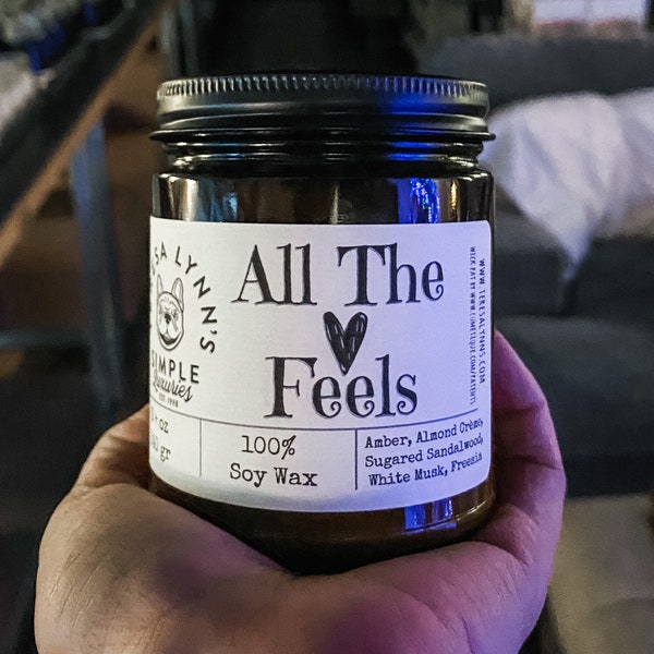 All The Feels, Wooden Wick, Soy Wax Jar Candle