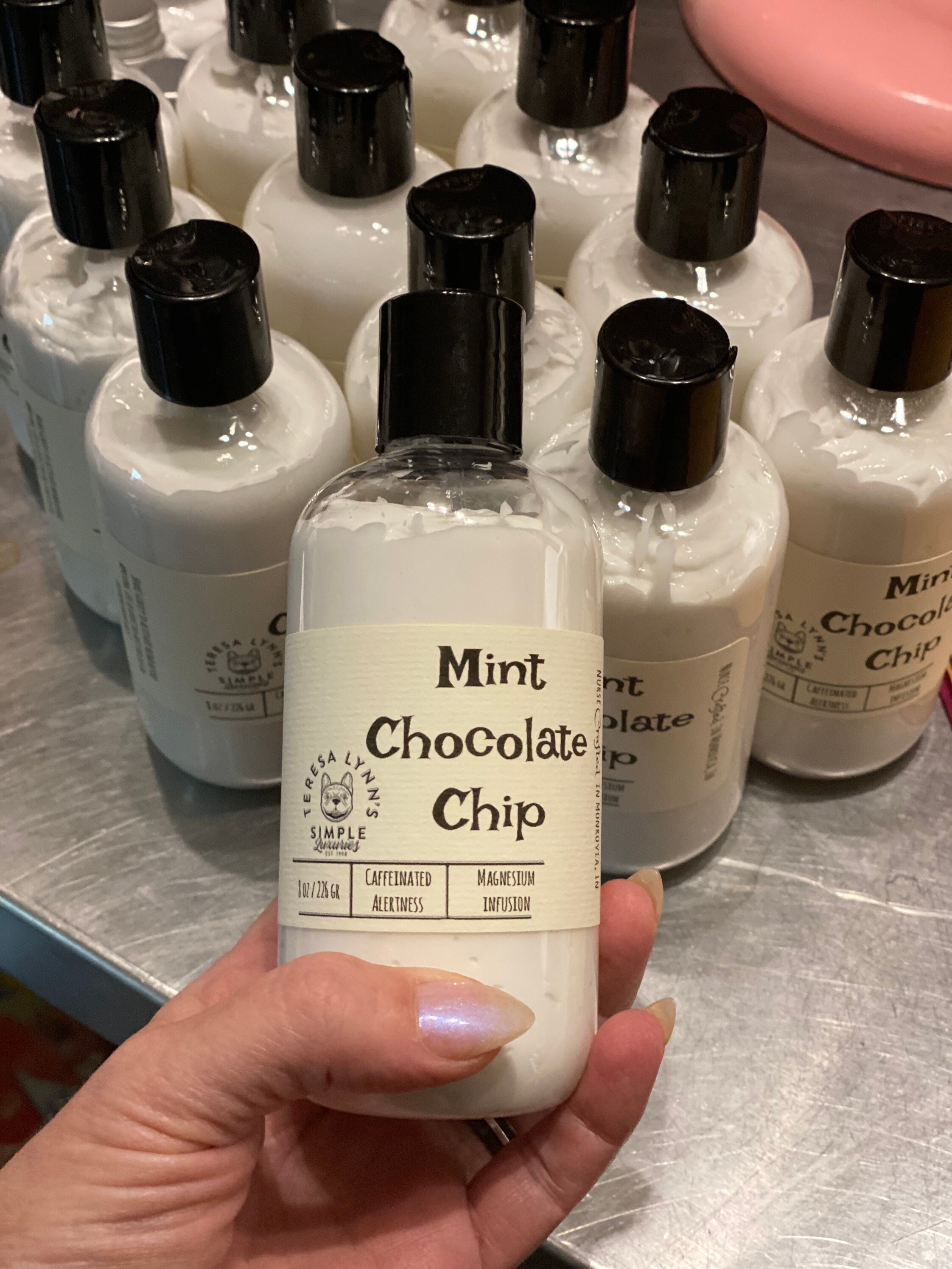 Mint Chocolate Chip, lotion, magnesium, peppermint, caffeine, Self Care