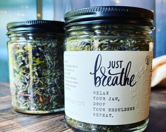 Just Breathe - Lavender, Peppermint, Butterfly Peaberry and Rosebud Loose Leaf Tea blend