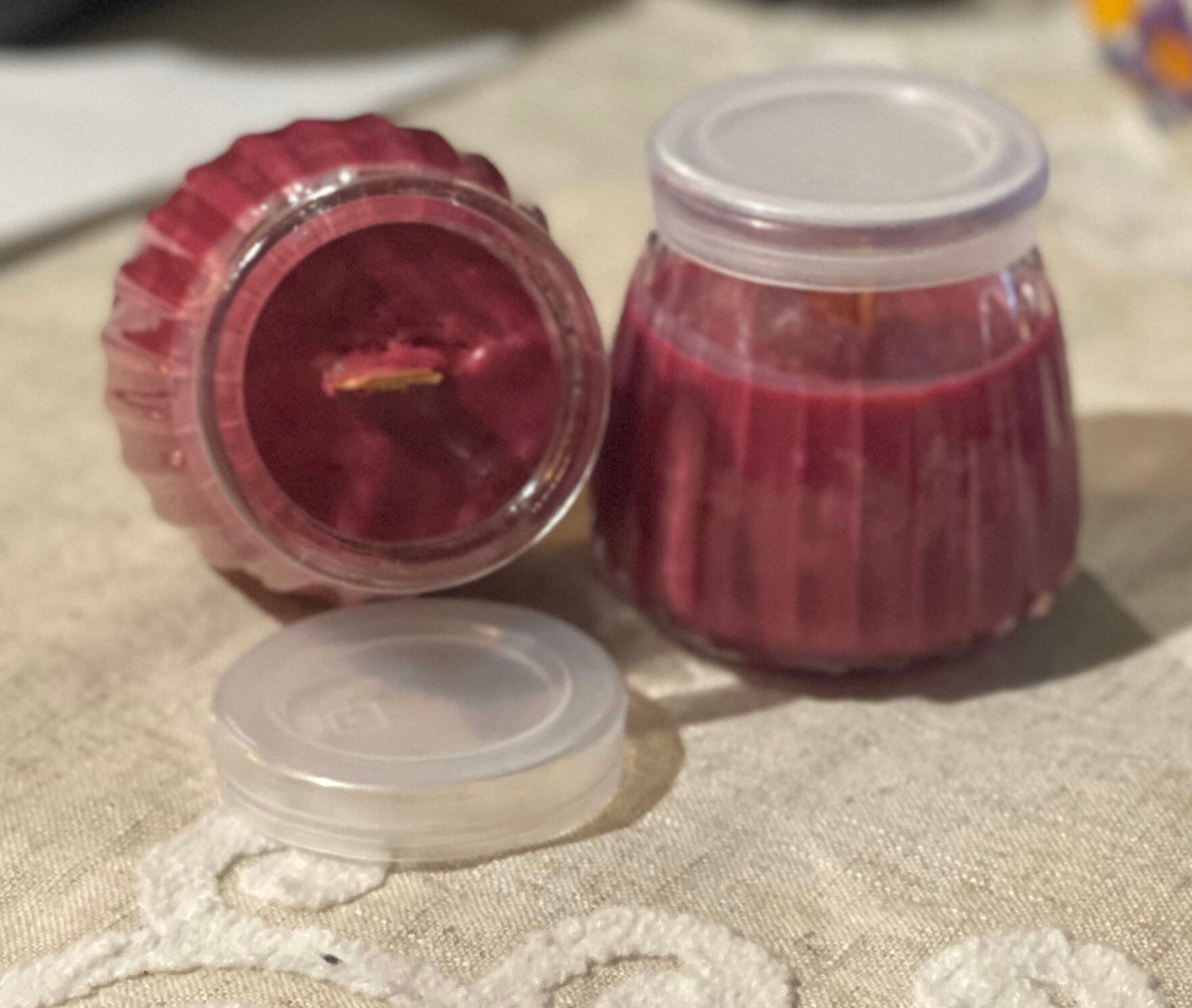 Cherry Pipe Tobacco, scented candle, Cavendish, wood wick candle, soy