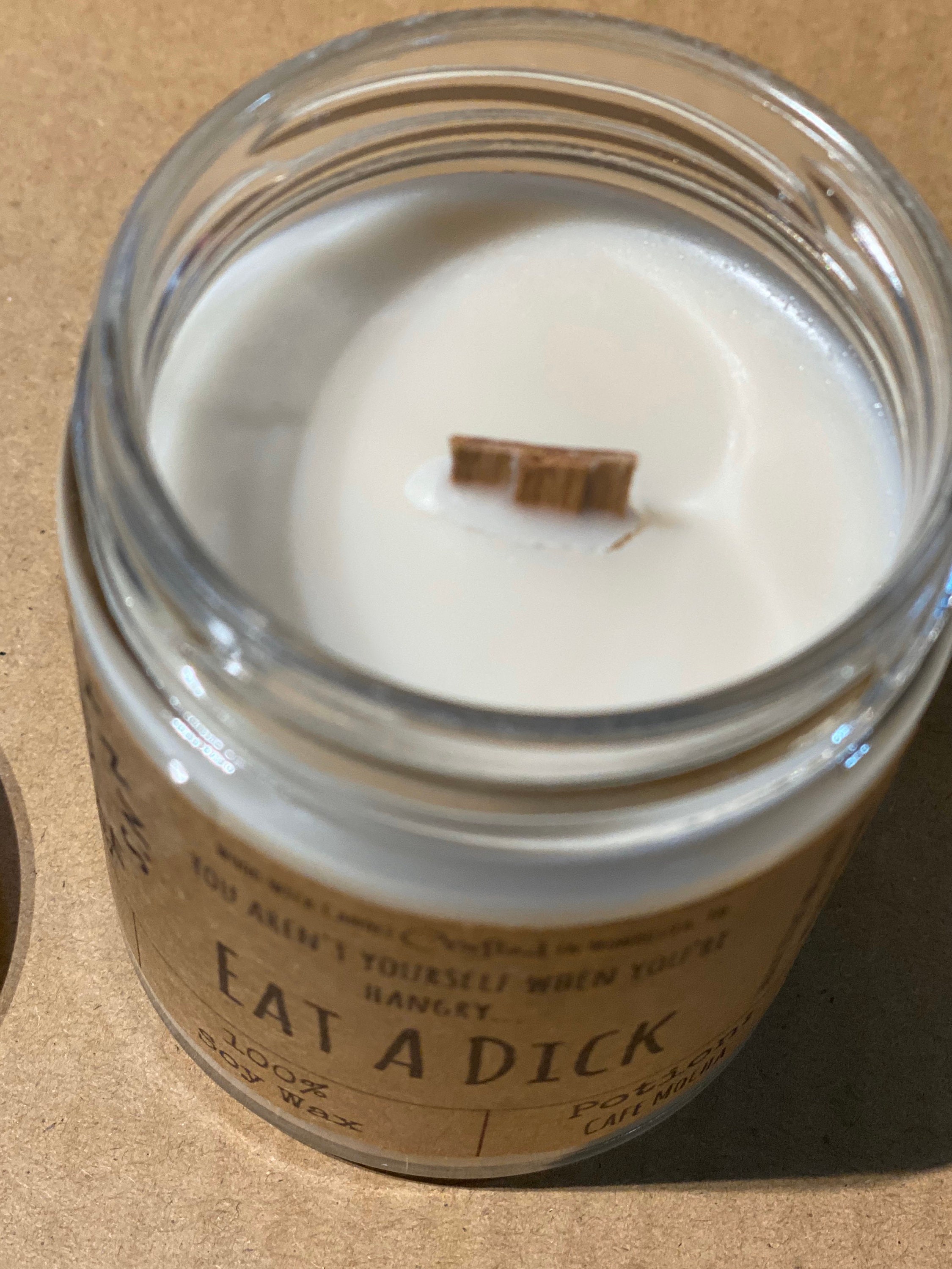 Eat a Dick, candle, coffee candle, mocha candle, funny candle, candy