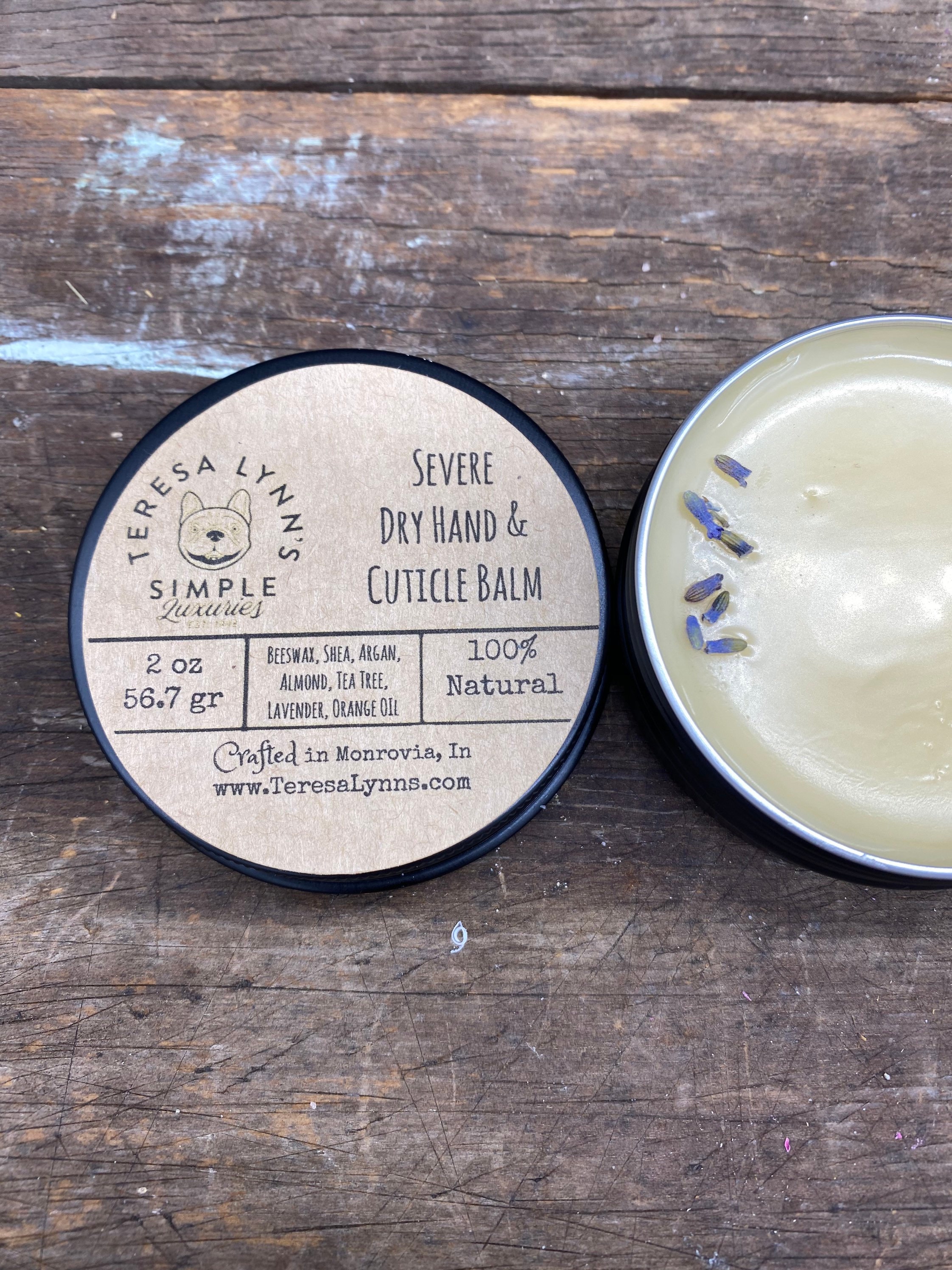 Severe Dry Hand balm, essential oil balm, natural, cracked hands