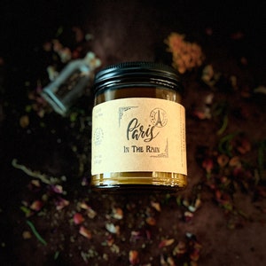 Paris In The Rain, Wooden Wick, Soy Wax Candle