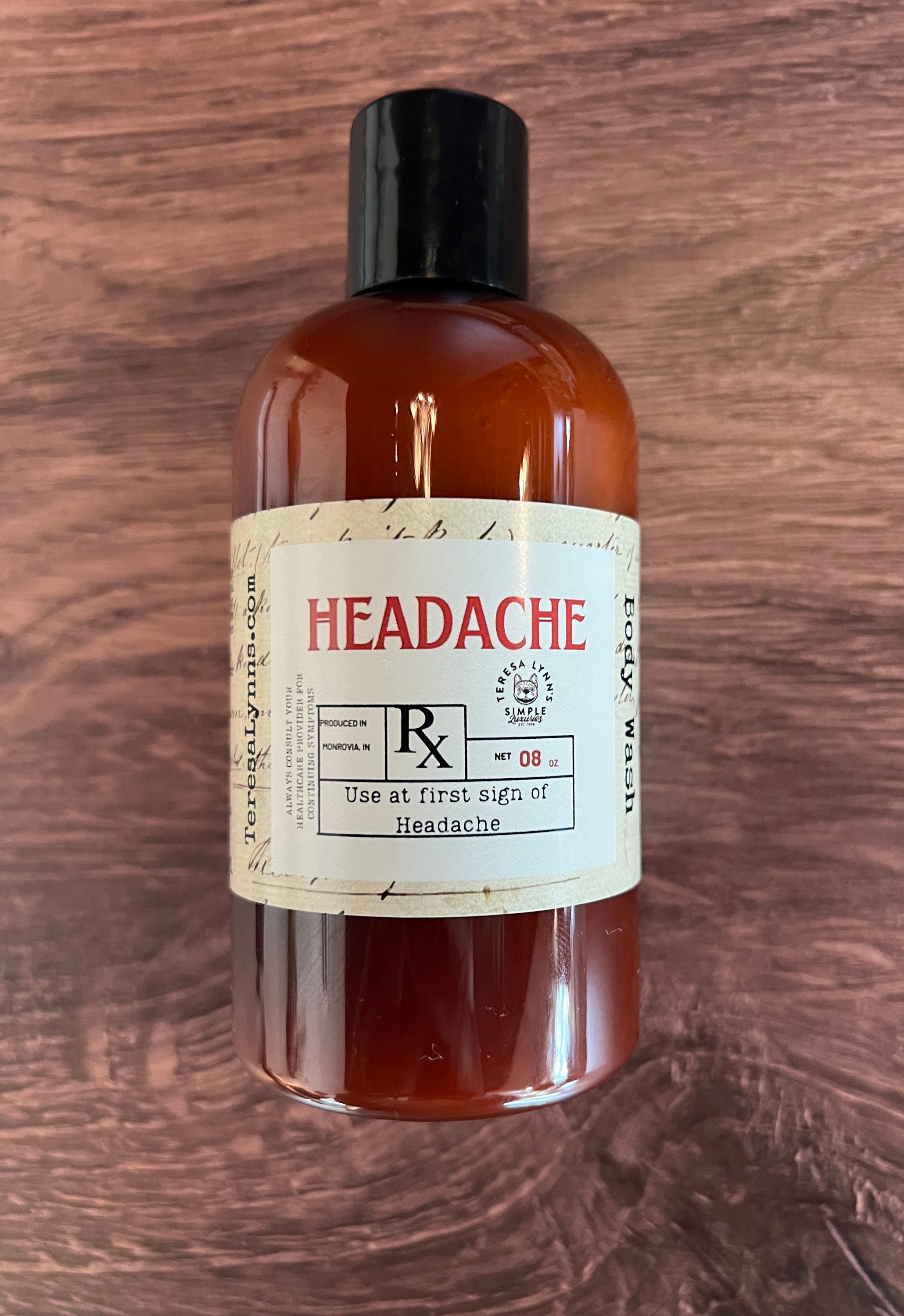 Headache Body Wash, Aromatherapy Shower Gel