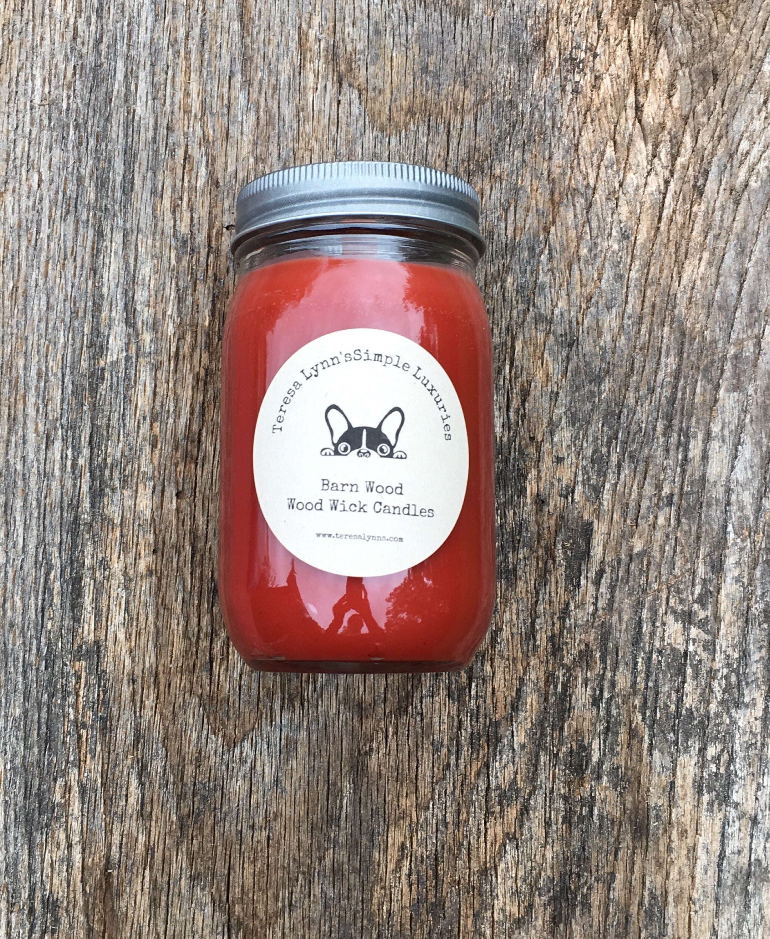 Barn wood scented candle Cedar scent candle oak scent candle