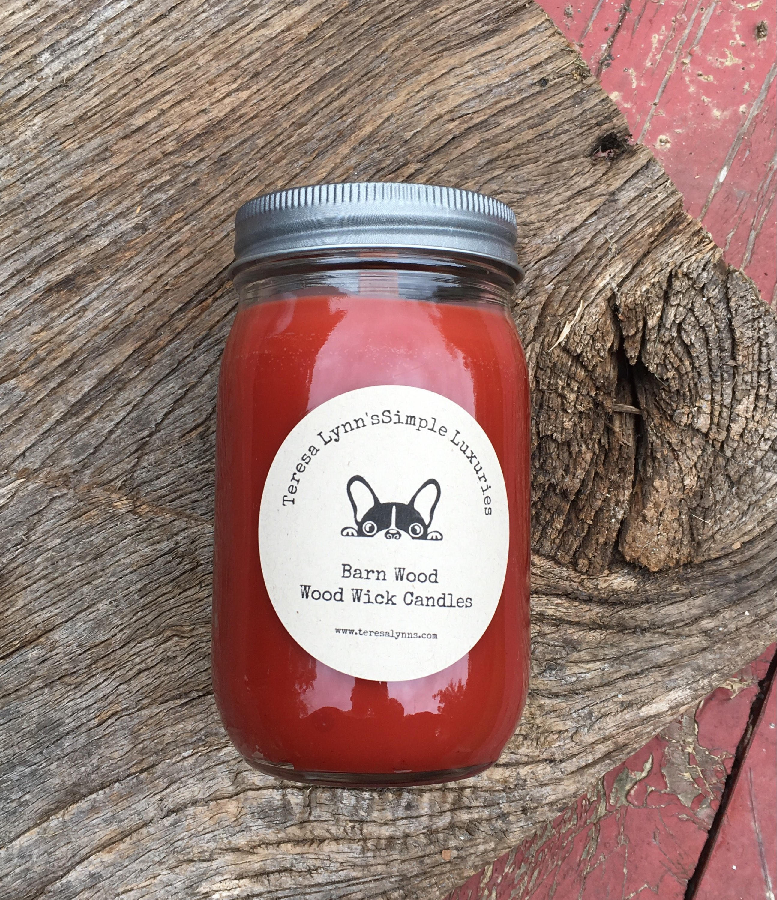 Barn wood scented candle Cedar scent candle oak scent candle