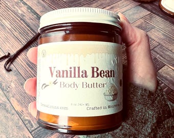 Vanilla Bean Whipped Shea Body Butter – Luxuriously Soft & Hydrating
