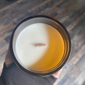 Headache, wooden wick, aromatherapy candle, soy wax candle image 2