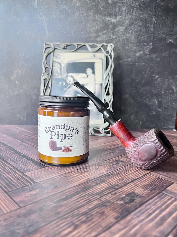 cherry tobacco candle Black Cherry Tobacco Scented Soy Candle, Wooden Wick