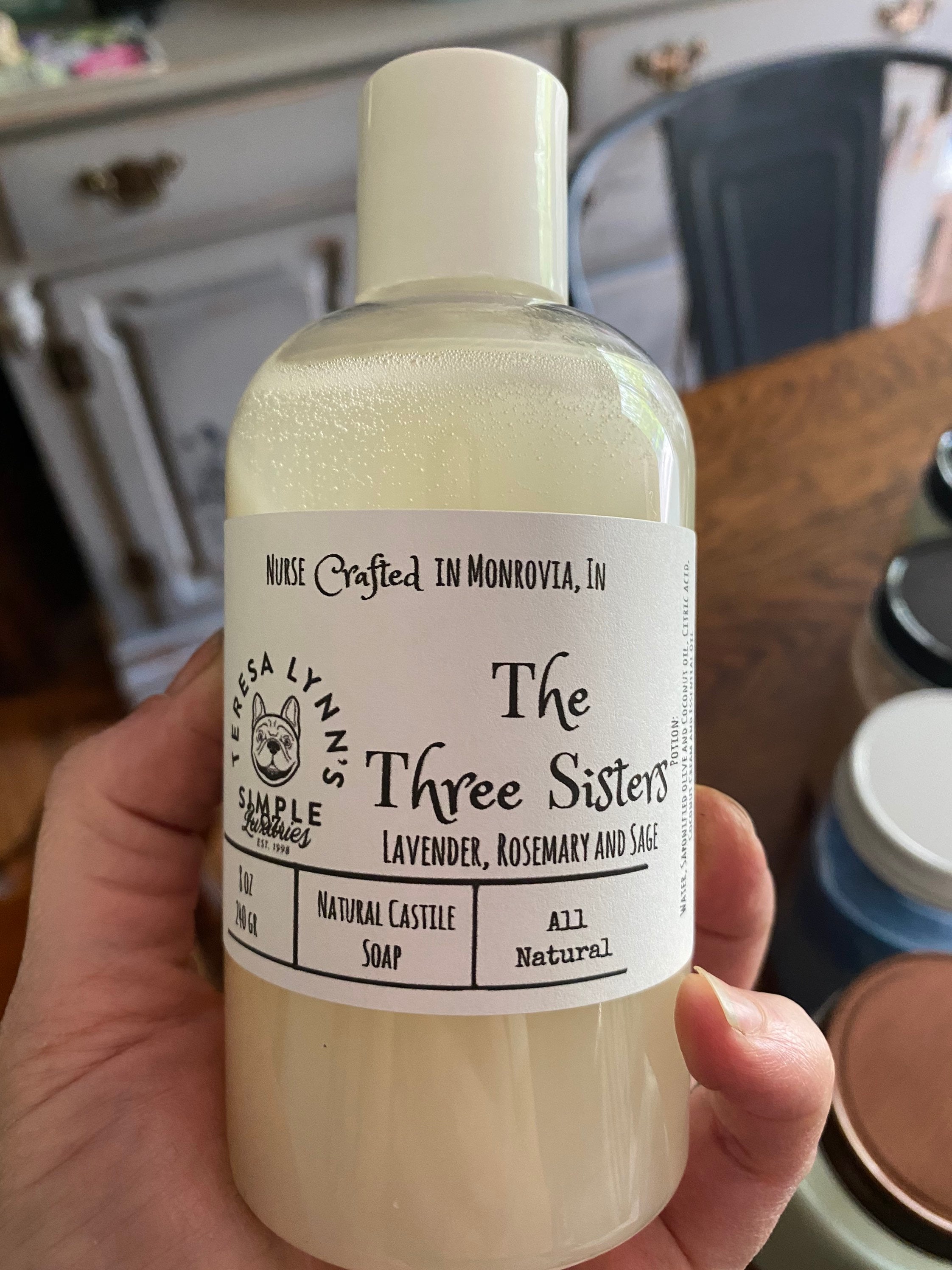 The Three Sisters, Rosemary, Lavender, Sage, Essential Oil, Castile