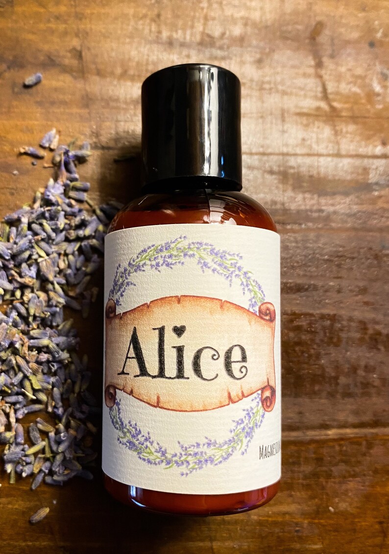 Alice, Lotion, Lavender Essential oil, Self Care, coconut oil, argan oil, Lavender, bedtime ritual, sleep, calming lotion image 3