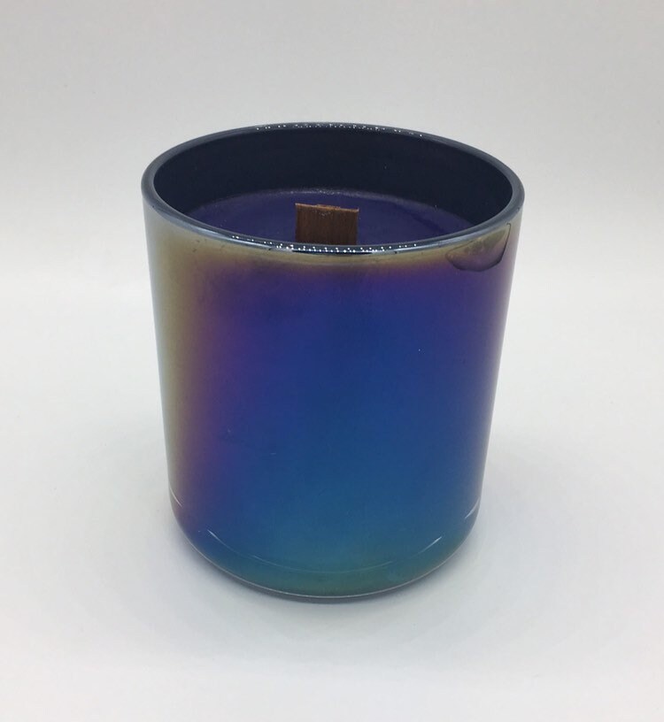 Rainbow, slate, aura candle, , soy candle, luxury candle, handmade