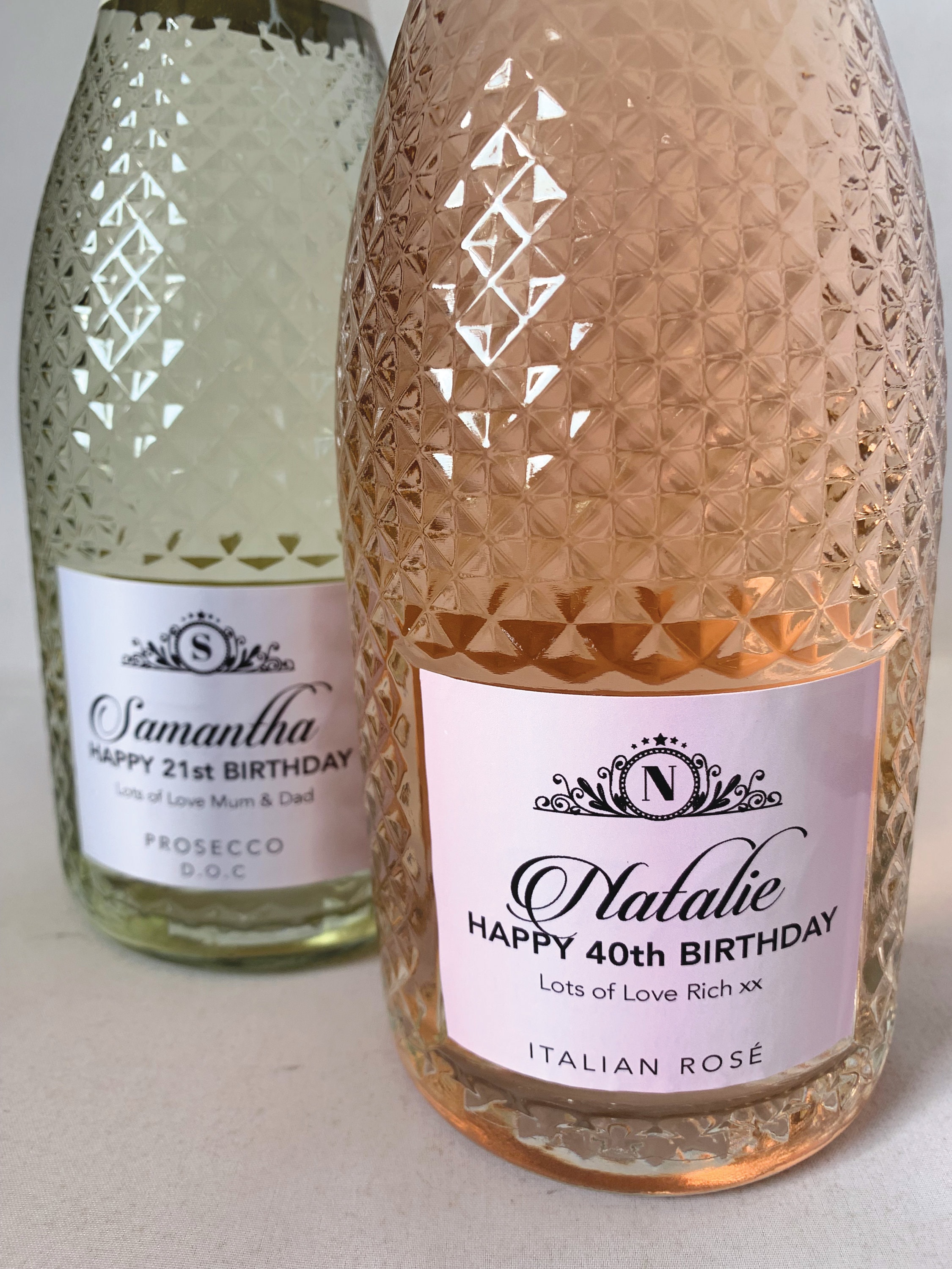 Personalised Prosecco Bottle Label Any Name Birthday Any - Etsy UK